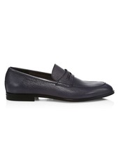 Bally Grained Leather Penny Loafers