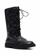 Bally lace-up leather boots