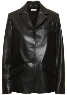 Bally Leather Blazer Jacket