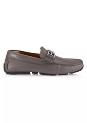 Bally Leather Logo Loafers