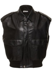 Bally Leather Vest W/ Pockets