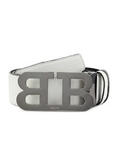 Bally Logo Buckle Reversible Leather Belt