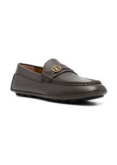 Bally logo-plaque leather moccasins