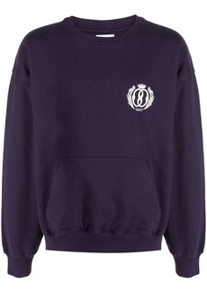 Bally logo-print jersey-fleece sweatshirt