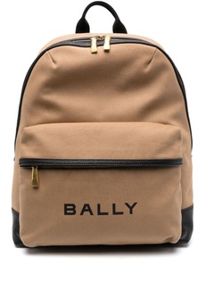Bally logo-print two-tone backpack