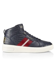 Bally Meson Mid-Top Leather Sneakers