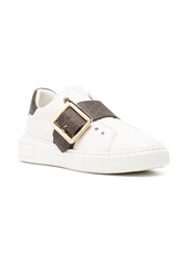 Bally monogram-pattern buckled sneakers