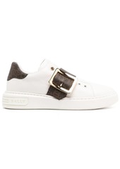 Bally monogram-pattern buckled sneakers