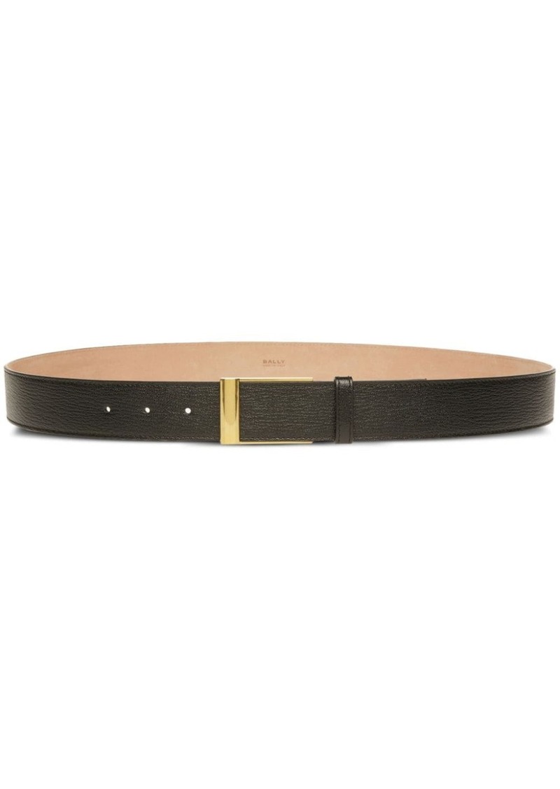 Bally Outline grained-texture belt