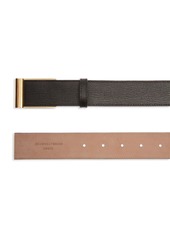 Bally Outline grained-texture belt