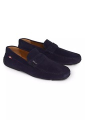 Bally Palven Suede Penny Loafers