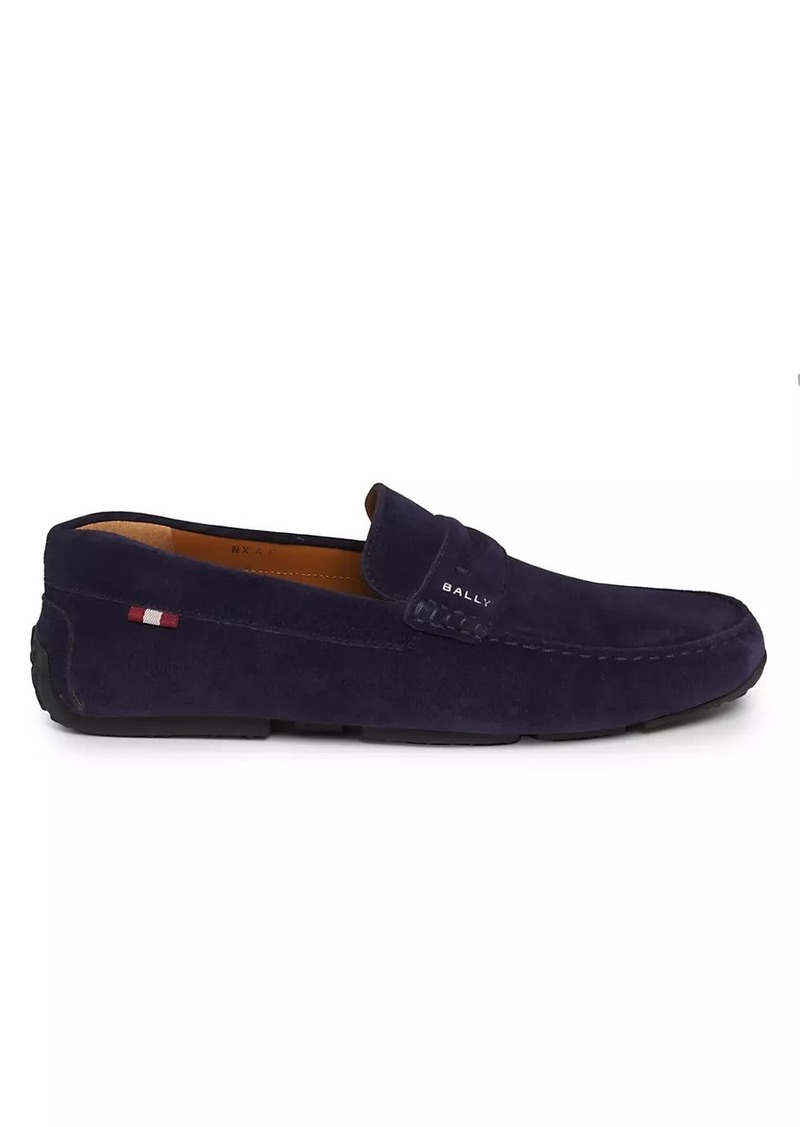 Bally Palven Suede Penny Loafers