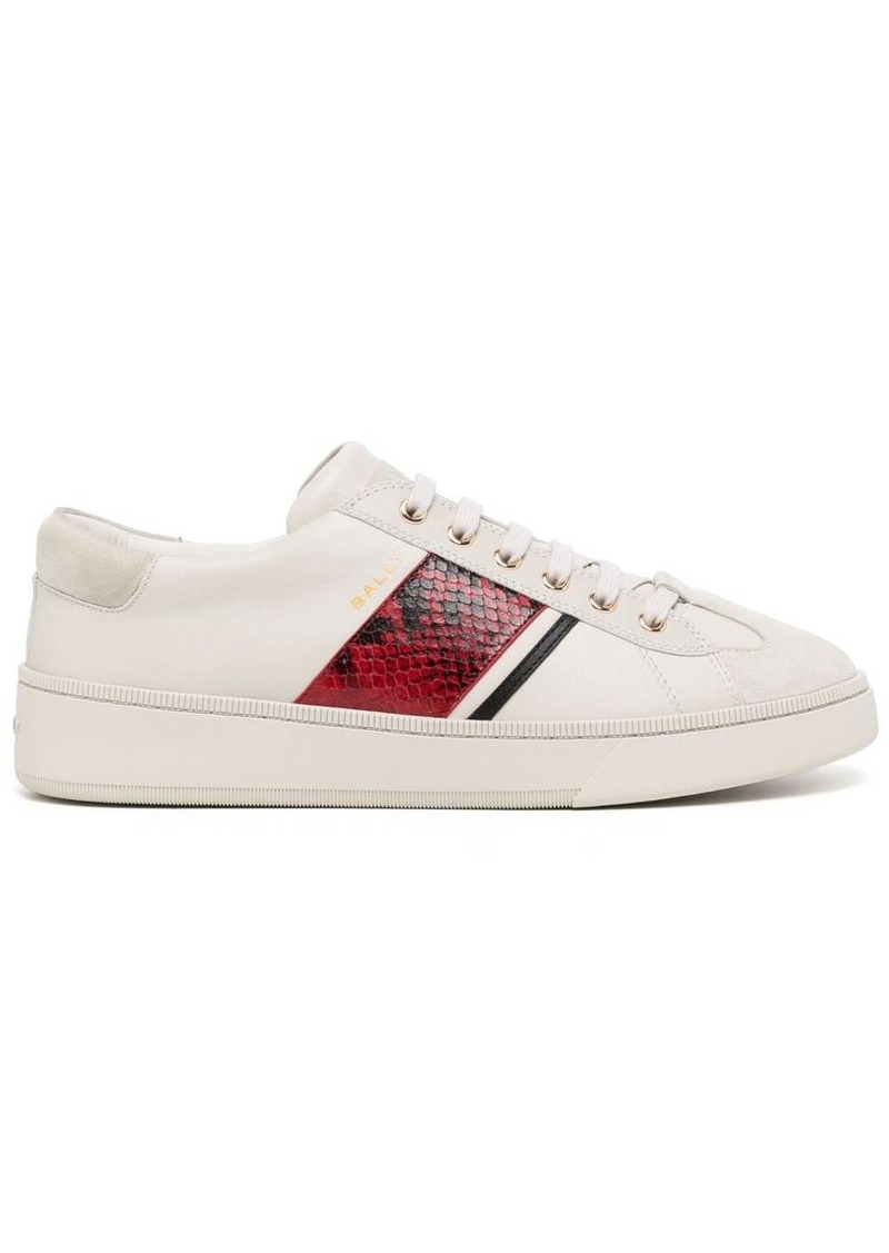 Bally panelled low-top leather sneakers
