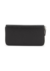 Bally Pebbled Leather Zip-Around Continental Wallet
