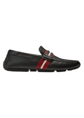 Bally Pilot Pietro Pebbled-Leather Driving Loafers
