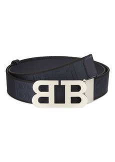Bally Reversible B-Mirror Canvas Belt