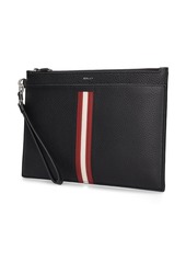 Bally Ribbon Leather Zip Pouch