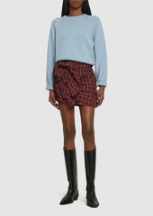 Bally Ruffled Viscose Mini Skirt