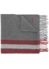 Bally striped wool-cashmere scarf