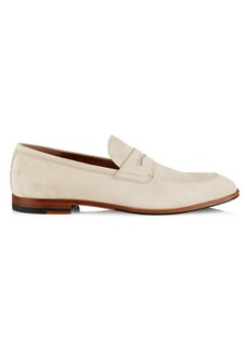Bally Suede Penny Loafers