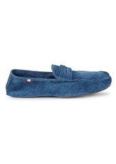 Bally Suede Penny Loafers