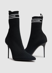 Balmain 110mm Skye Knit Ankle Boots