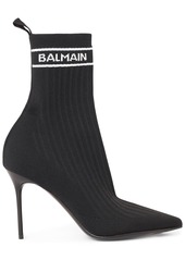 Balmain 110mm Skye Knit Ankle Boots