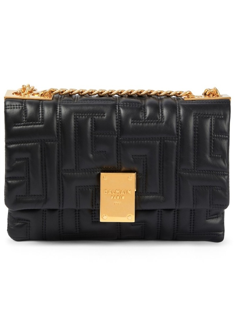 Balmain 1945 Small leather shoulder bag