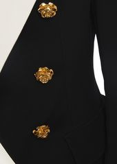 Balmain 6-button Viscose Jacket W/contrast Lapel