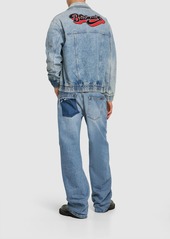 Balmain 70s Logo Cotton Denim Jacket