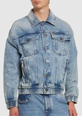 Balmain 70s Logo Cotton Denim Jacket