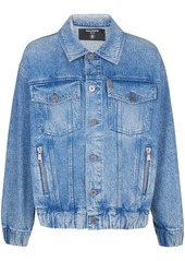 Balmain 70s logo-patch denim jacket