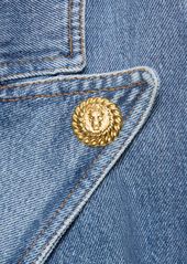 Balmain 8-button Cotton Denim Jacket