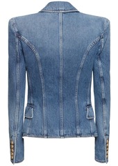 Balmain 8-button Cotton Denim Jacket