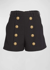 Balmain 8-Button Pleated Shorts