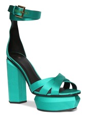 Balmain 95mm Ava Platform Poly Sandals