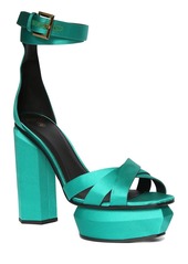 Balmain 95mm Ava Platform Poly Sandals