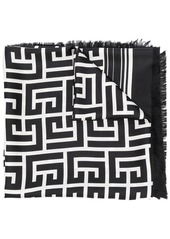 Balmain all-over logo-print scarf