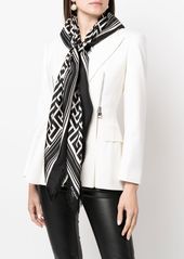 Balmain all-over logo-print scarf