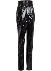 Balmain asymmetric draped trousers