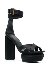 Balmain Ava 130mm satin platform sandals