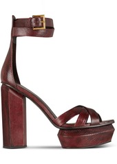 Balmain Ava 140mm leather platform sandals