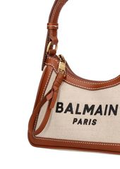 Balmain B-army Canvas & Leather Shoulder Bag