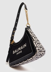 Balmain B-army Canvas & Leather Shoulder Bag