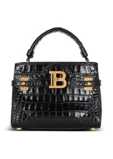 Balmain B-Buzz 22 crocodile-embossed tote bag