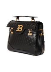 Balmain B-buzz 23 Embossed Leather Bag