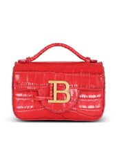 Balmain B-Buzz crocodile-effect mini bag