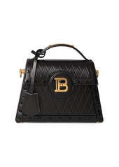 Balmain B-buzz Dynasty Embossed Leather Bag