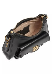 Balmain B-Buzz Leather Hobo Bag