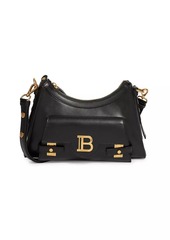 Balmain B-Buzz Leather Hobo Bag
